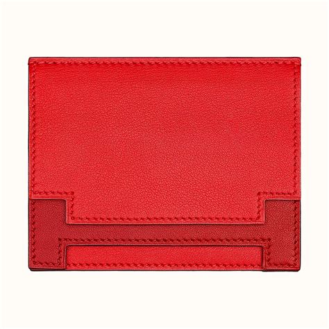 hermes card holder On Sale 